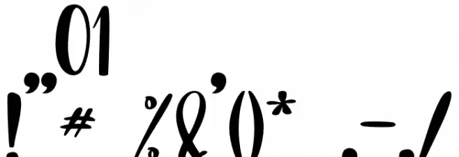 CAlifornia dolphin Font OTHER CHARS