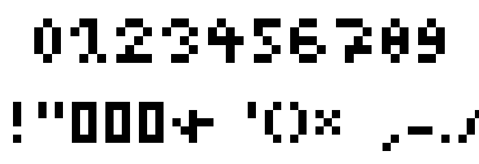 CaZOOM Font OTHER CHARS