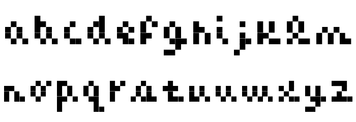 CaZOOM Font LOWERCASE