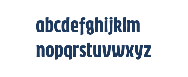 Caacupe One Regular Lowercase