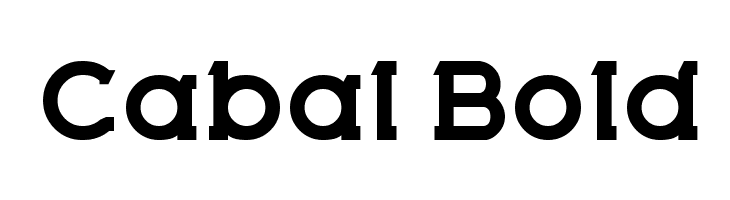 Cabal Bold Font
