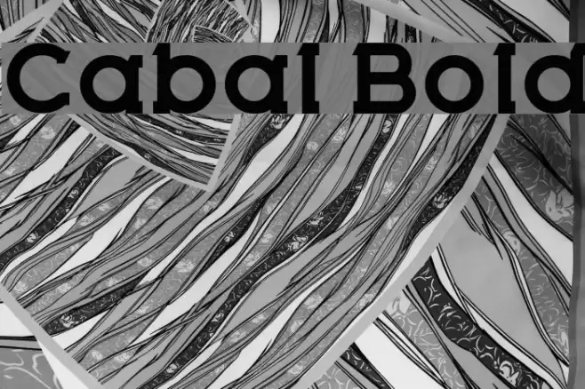 Cabal Bold Font examples