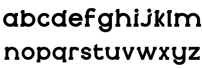 Cabal Bold Font LOWERCASE