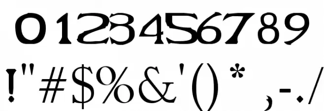 Cabal Font OTHER CHARS