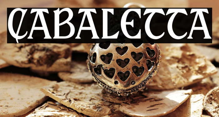 Cabaletta Caratteri examples