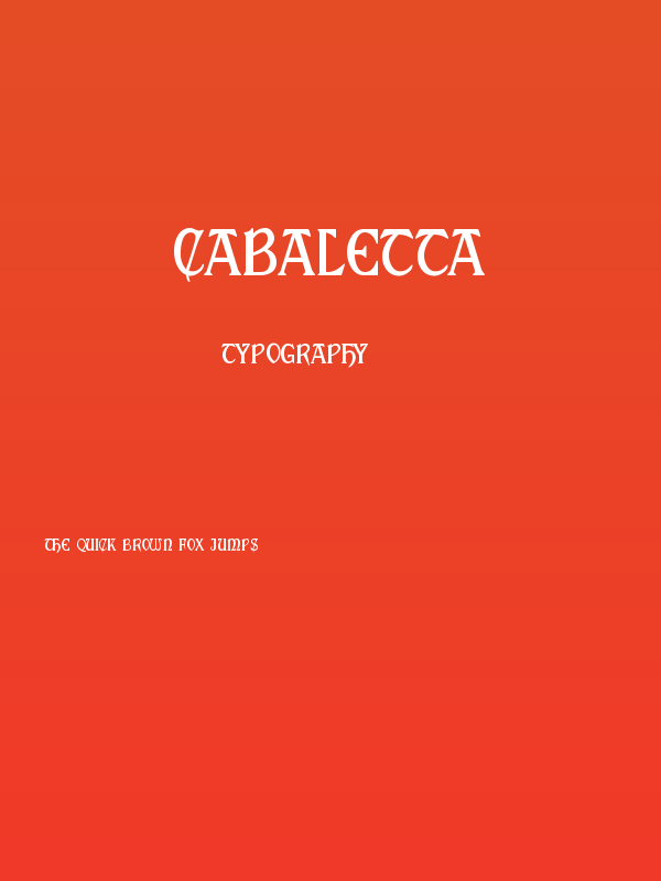 Cabaletta Poster