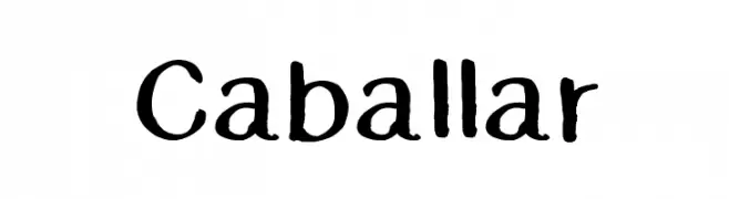 Caballar  baixar fontes gratis