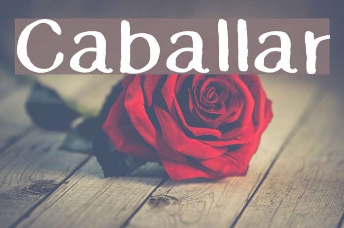 Caballar Font examples