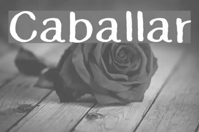 Caballar Font examples