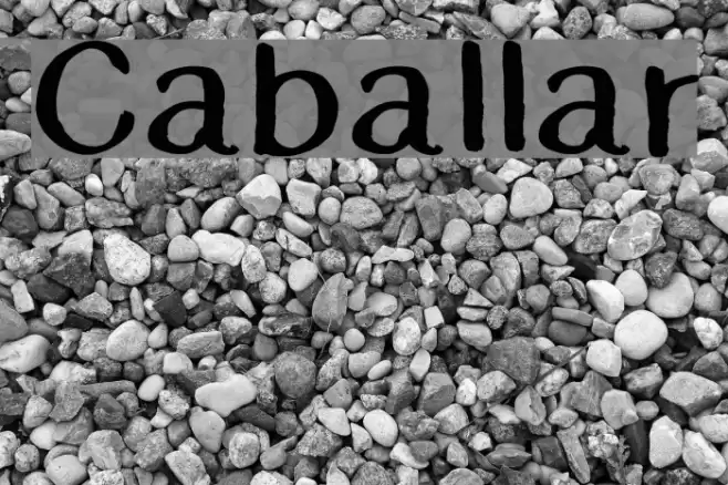 Caballar Font examples