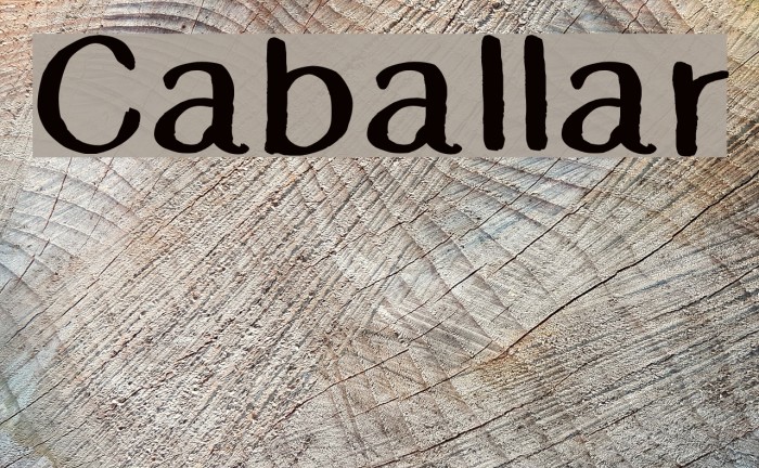 Caballar Font examples