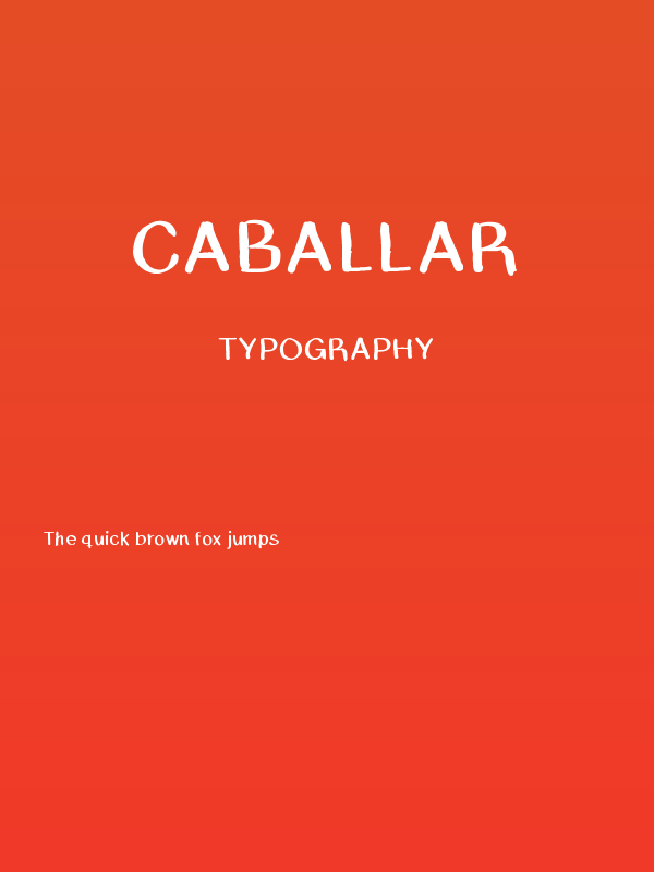 Caballar Poster