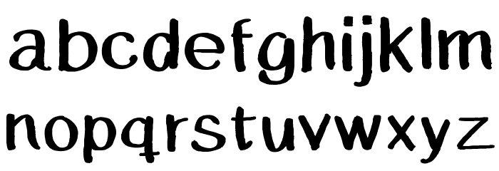 Caballar Font LOWERCASE