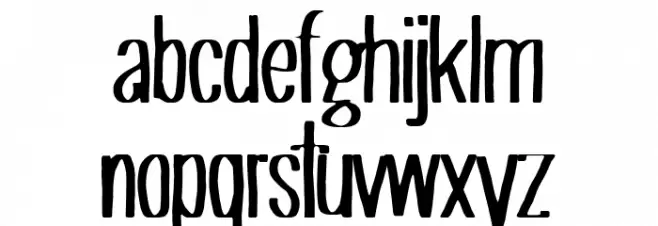 Caballito Font LOWERCASE