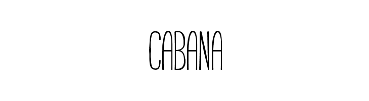 Cabana  font caratteri gratis