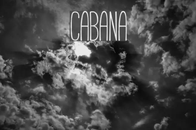 Cabana Шрифта examples