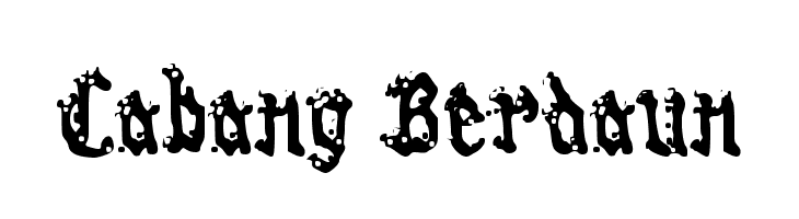 Cabang Berdaun  Frei Schriftart Herunterladen