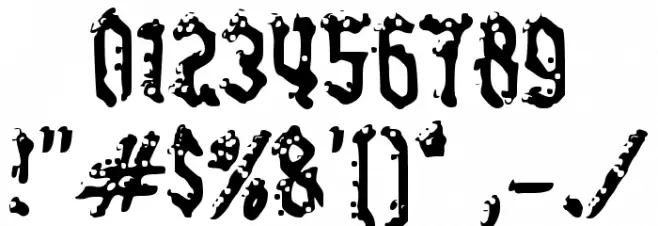 Cabang Berdaun Font OTHER CHARS