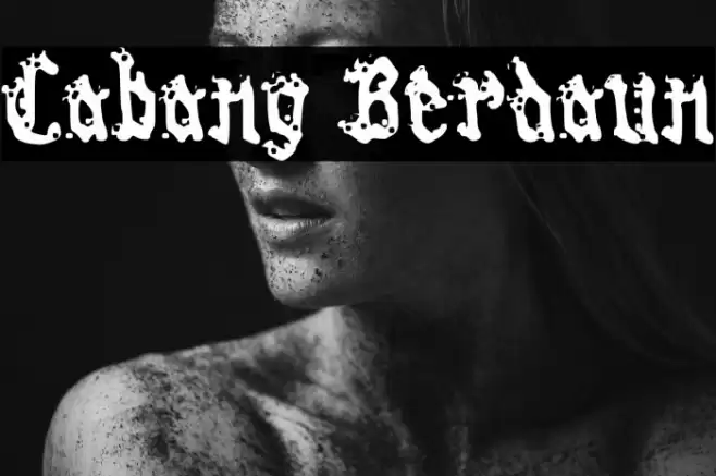 Cabang Berdaun Font examples