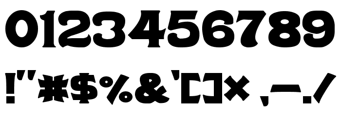 Cabaret Display Font OTHER CHARS