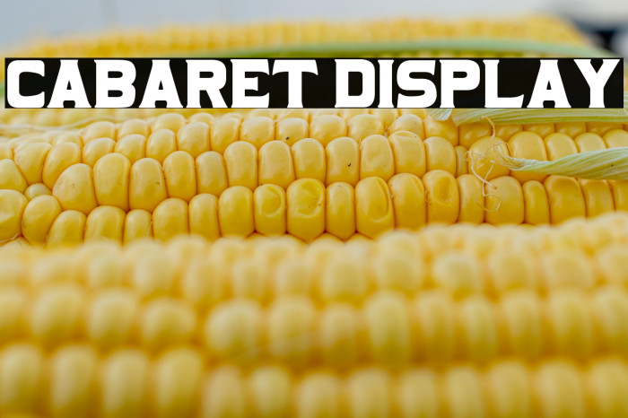 Cabaret Display Example 1