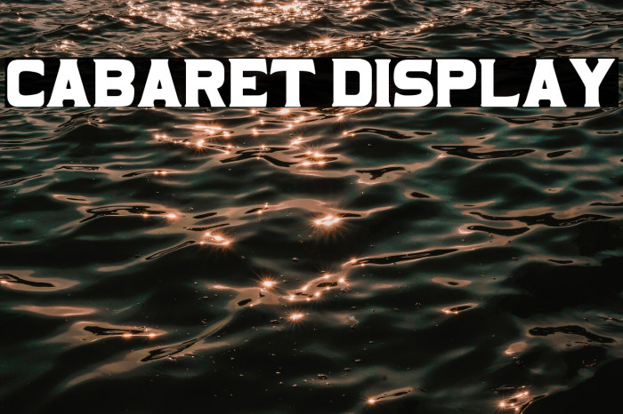 Cabaret Display Example 2