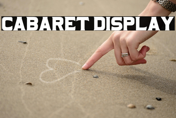 Cabaret Display Example 3