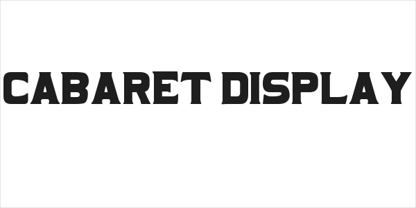 Cabaret Display Logo