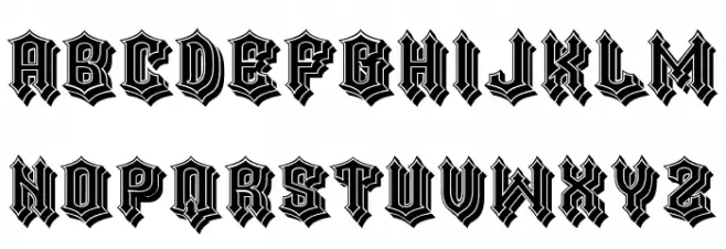 Cabaret Filled Regular フォント 大文字