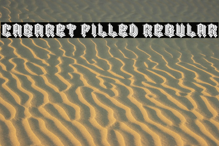 Cabaret Filled Regular Example 1