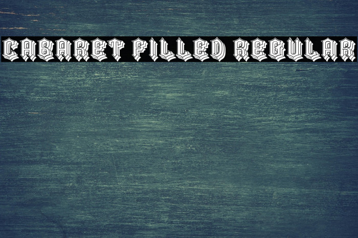 Cabaret Filled Regular Example 3