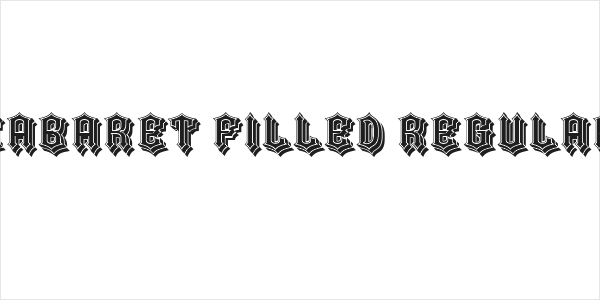 Cabaret Filled Regular Logo