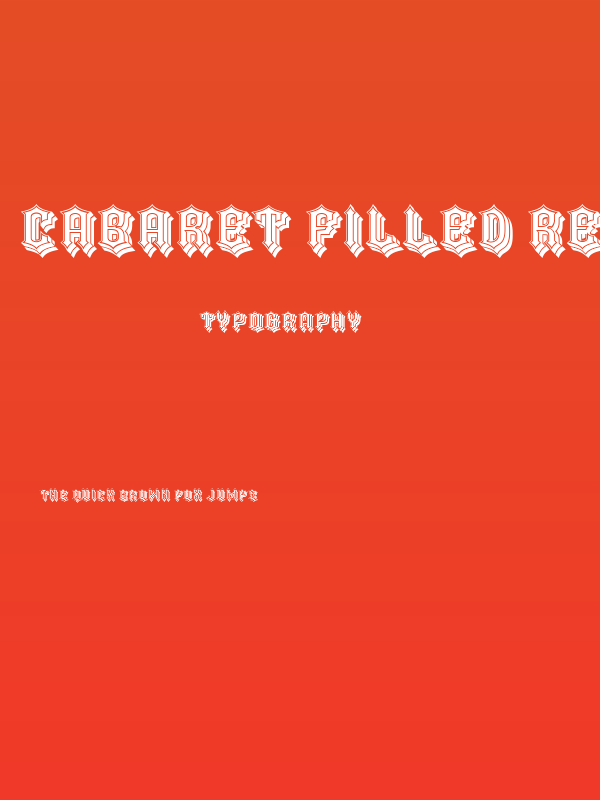 Cabaret Filled Regular Poster