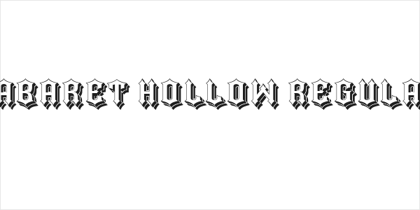 Cabaret Hollow Regular Logo