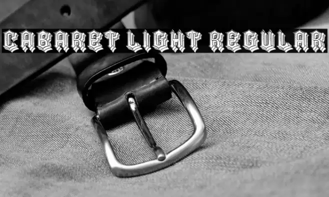 Cabaret Light Regular Font examples