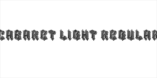 Cabaret Light Regular Logo