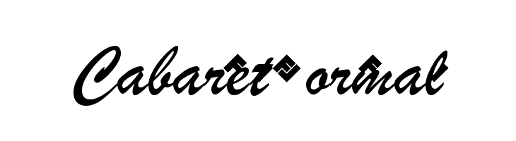 Cabaret Normal Font