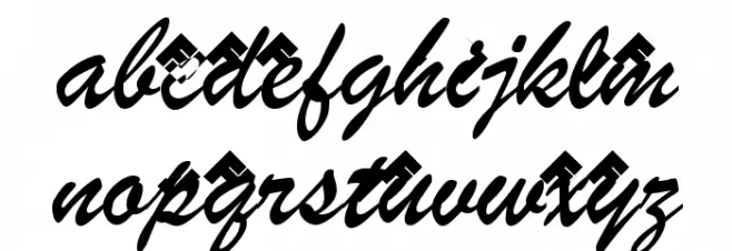 Cabaret Normal Font LOWERCASE
