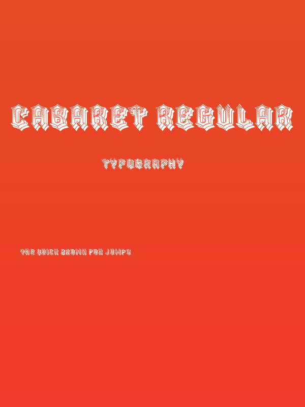 Cabaret Regular Poster