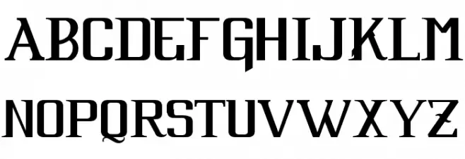 Cabaret Шрифта ВЕРХНИЙ