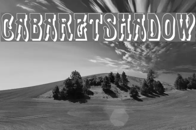 CabaretShadow Font examples