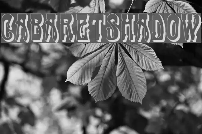 CabaretShadow Font examples