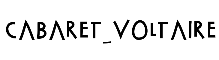 Cabaret_Voltaire  les polices de caractères gratuit tlcharger