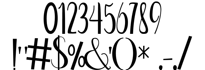 Cabbage Free Font OTHER CHARS