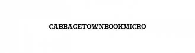 CabbagetownBookMicro  font caratteri gratis
