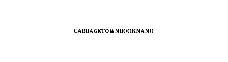 CabbagetownBookNano Font