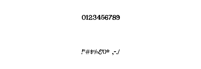 CabbagetownBookNano Font OTHER CHARS