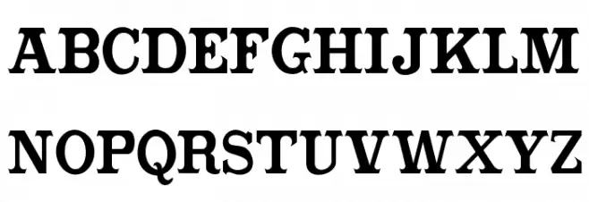 CabbagetownBookStd Font Litere mari
