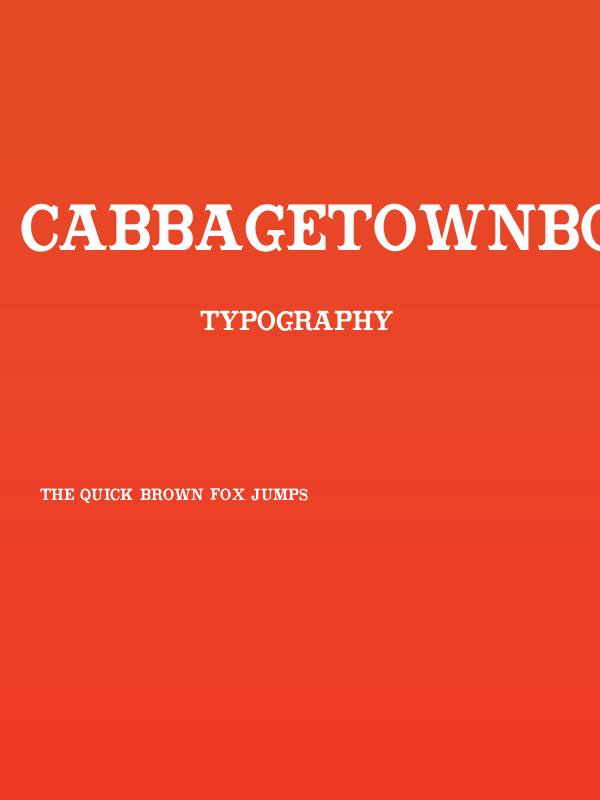 CabbagetownBookStd Poster