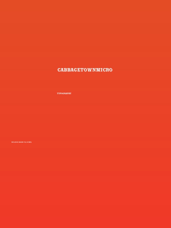 CabbagetownMicro Poster